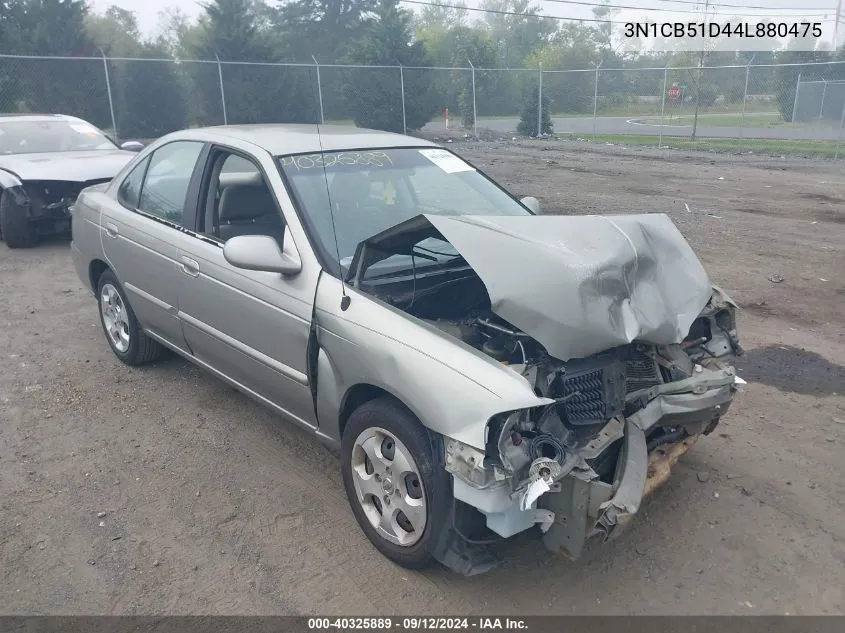 2004 Nissan Sentra 1.8/1.8S VIN: 3N1CB51D44L880475 Lot: 40325889