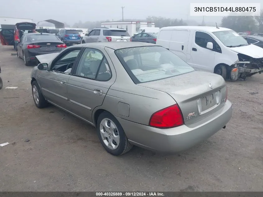 2004 Nissan Sentra 1.8/1.8S VIN: 3N1CB51D44L880475 Lot: 40325889