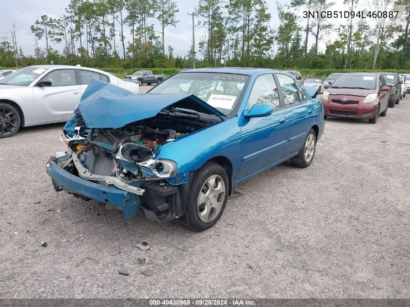 3N1CB51D94L460887 2004 Nissan Sentra 1.8S