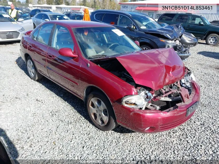 3N1CB51D14L853461 2004 Nissan Sentra 1.8S