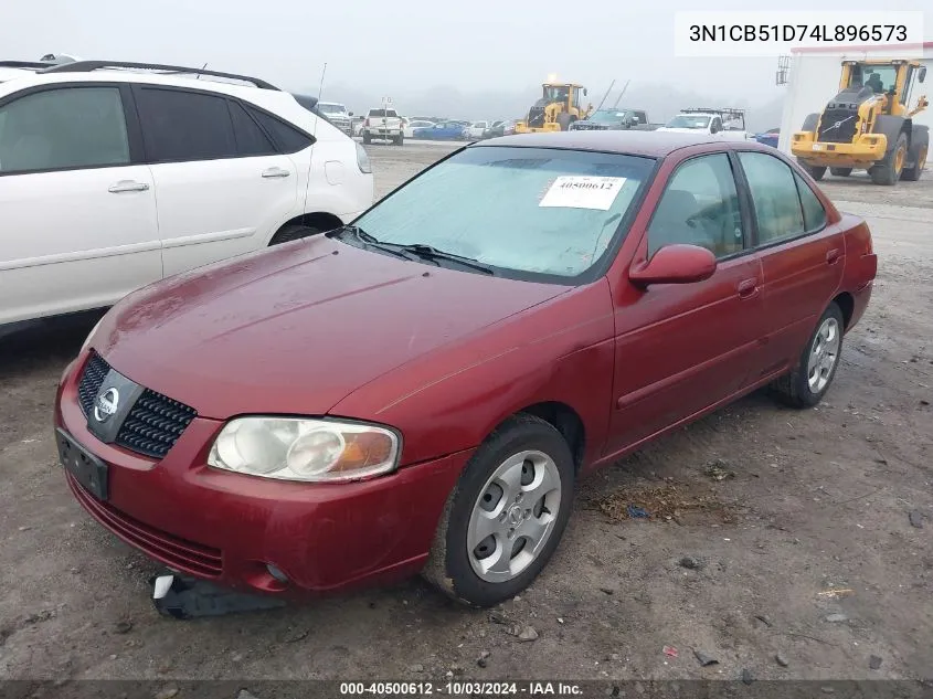 2004 Nissan Sentra 1.8S VIN: 3N1CB51D74L896573 Lot: 40500612