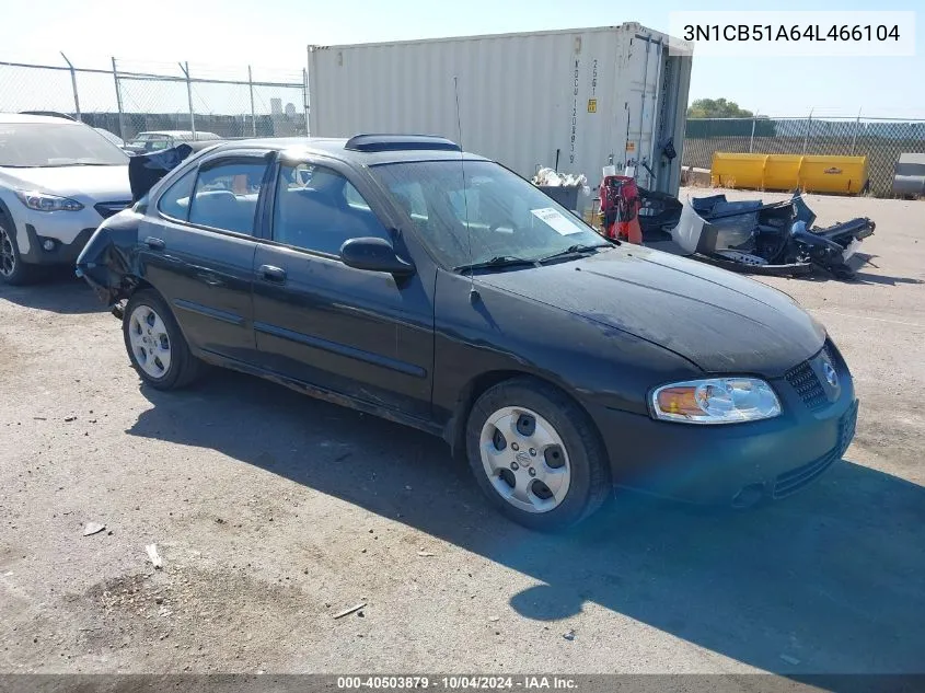 2004 Nissan Sentra 1.8S VIN: 3N1CB51A64L466104 Lot: 40503879