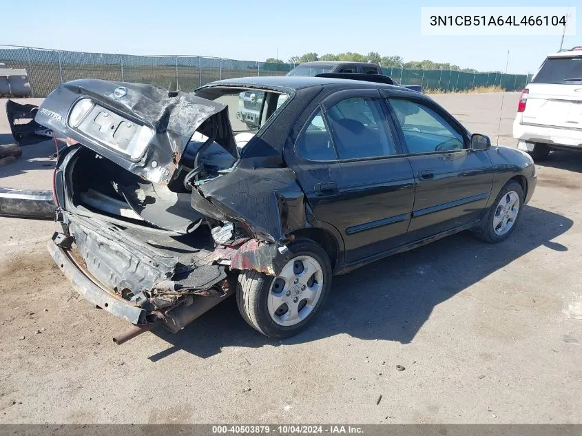 2004 Nissan Sentra 1.8S VIN: 3N1CB51A64L466104 Lot: 40503879