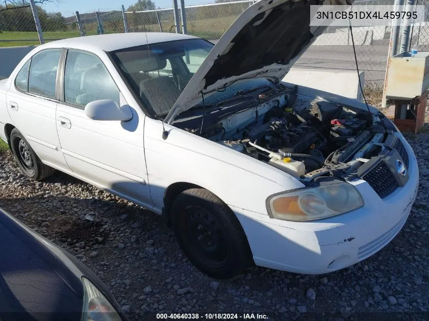 2004 Nissan Sentra 1.8S VIN: 3N1CB51DX4L459795 Lot: 40640338