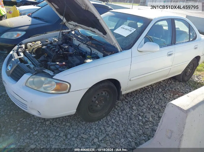 2004 Nissan Sentra 1.8S VIN: 3N1CB51DX4L459795 Lot: 40640338