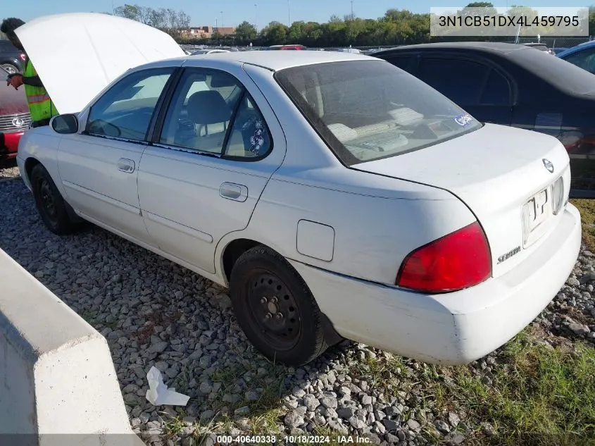 2004 Nissan Sentra 1.8S VIN: 3N1CB51DX4L459795 Lot: 40640338