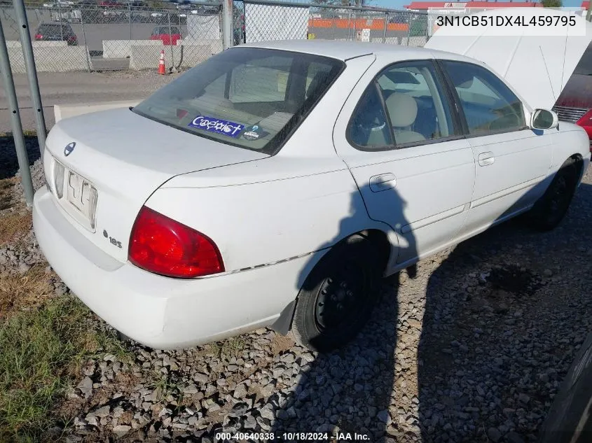 2004 Nissan Sentra 1.8S VIN: 3N1CB51DX4L459795 Lot: 40640338