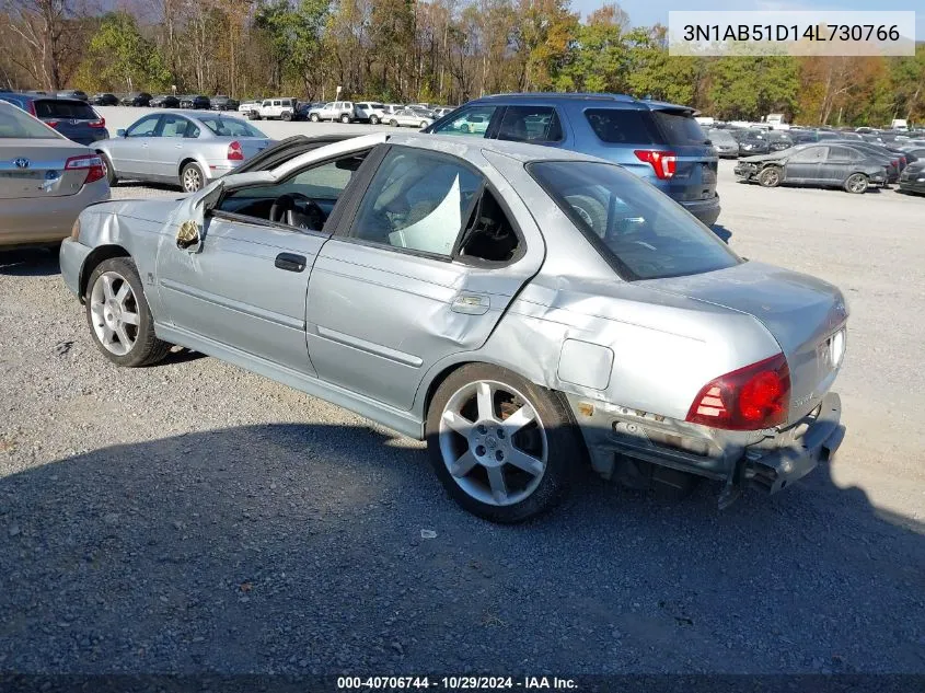 2004 Nissan Sentra Se-R Spec V VIN: 3N1AB51D14L730766 Lot: 40706744