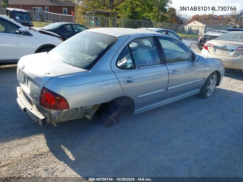 2004 Nissan Sentra Se-R Spec V VIN: 3N1AB51D14L730766 Lot: 40706744