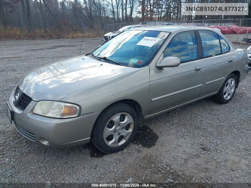 2004 Nissan Sentra 1.8S VIN: 3N1CB51D74L877327 Lot: 40801075