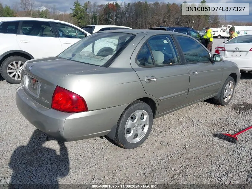 2004 Nissan Sentra 1.8S VIN: 3N1CB51D74L877327 Lot: 40801075