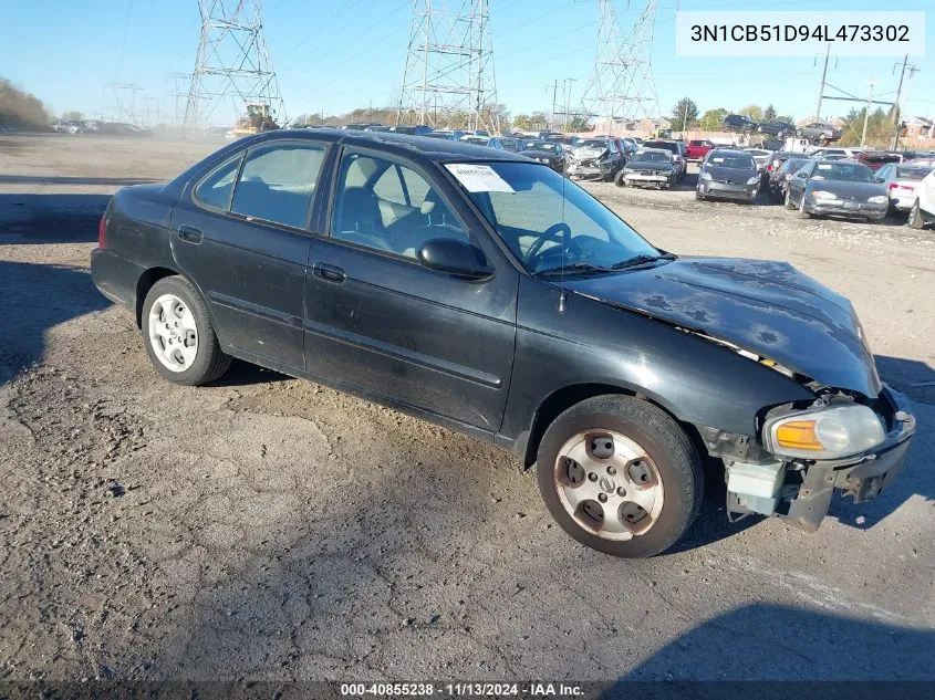 2004 Nissan Sentra 1.8S VIN: 3N1CB51D94L473302 Lot: 40855238