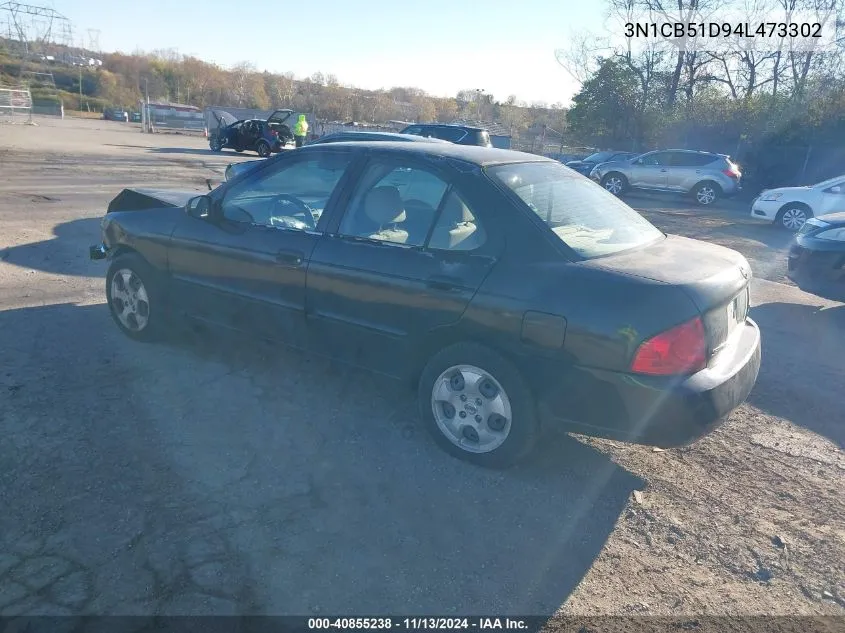 2004 Nissan Sentra 1.8S VIN: 3N1CB51D94L473302 Lot: 40855238