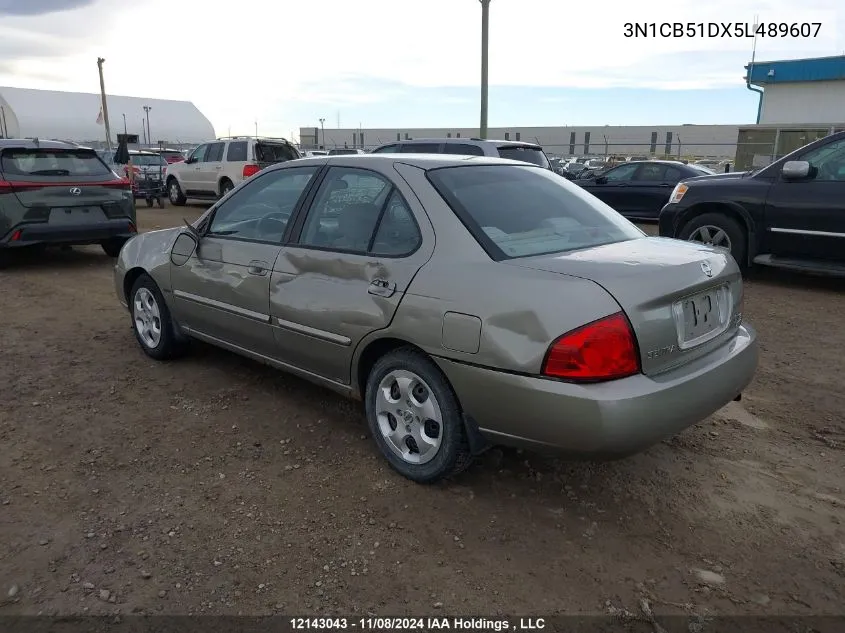 2005 Nissan Sentra VIN: 3N1CB51DX5L489607 Lot: 12143043