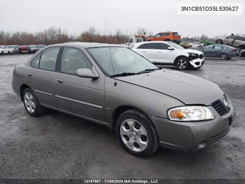 2005 Nissan Sentra VIN: 3N1CB51D35L530627 Lot: 12147567