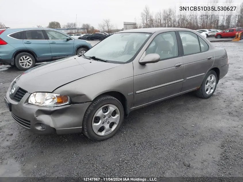 2005 Nissan Sentra VIN: 3N1CB51D35L530627 Lot: 12147567