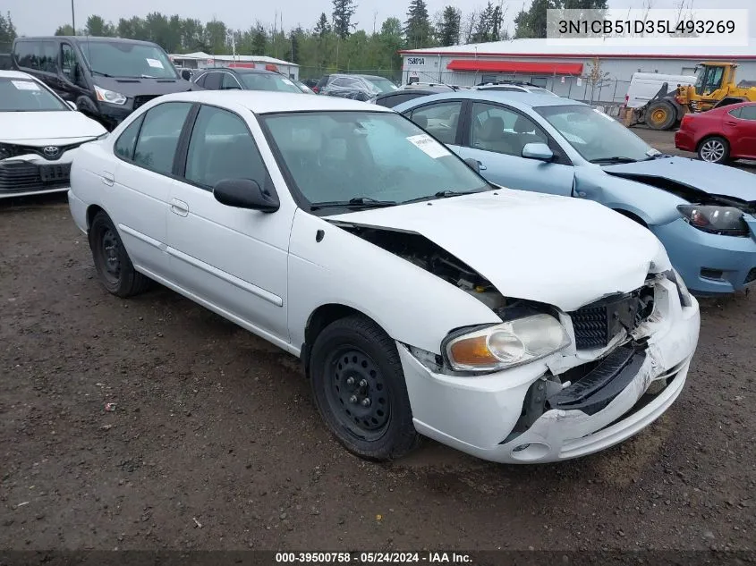 2005 Nissan Sentra 1.8 VIN: 3N1CB51D35L493269 Lot: 39500758