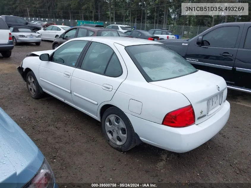 2005 Nissan Sentra 1.8 VIN: 3N1CB51D35L493269 Lot: 39500758