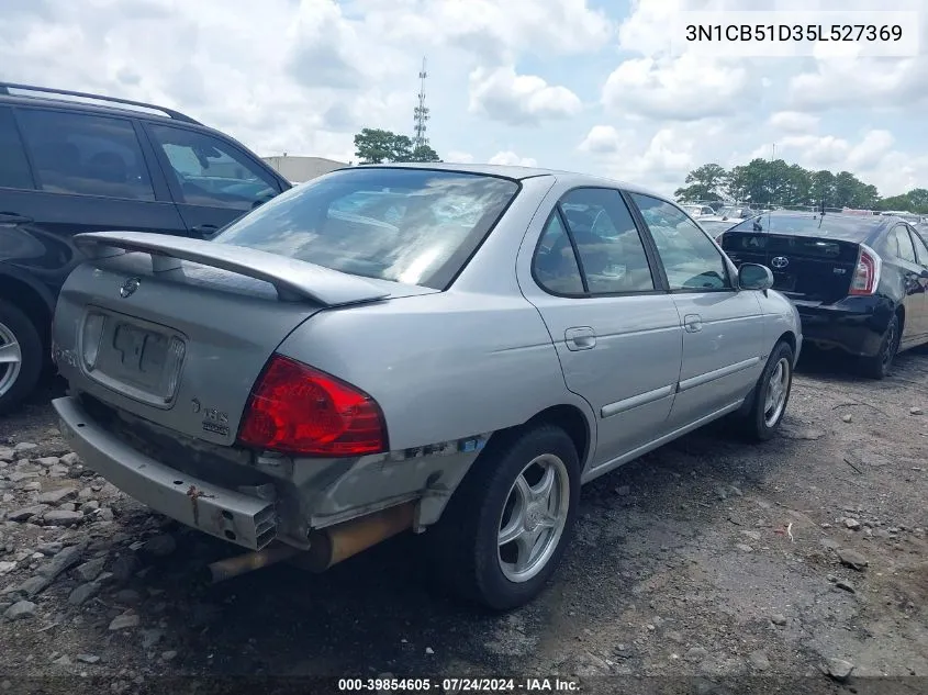 2005 Nissan Sentra 1.8S VIN: 3N1CB51D35L527369 Lot: 39854605