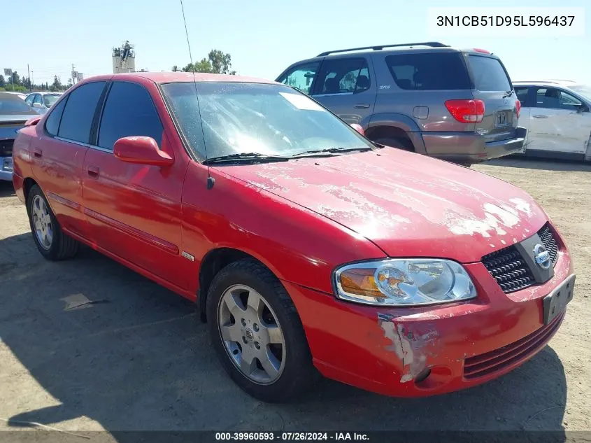 2005 Nissan Sentra 1.8S VIN: 3N1CB51D95L596437 Lot: 39960593