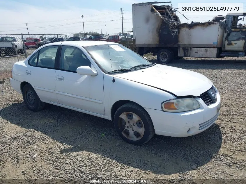 2005 Nissan Sentra 1.8S VIN: 3N1CB51D25L497779 Lot: 40049741