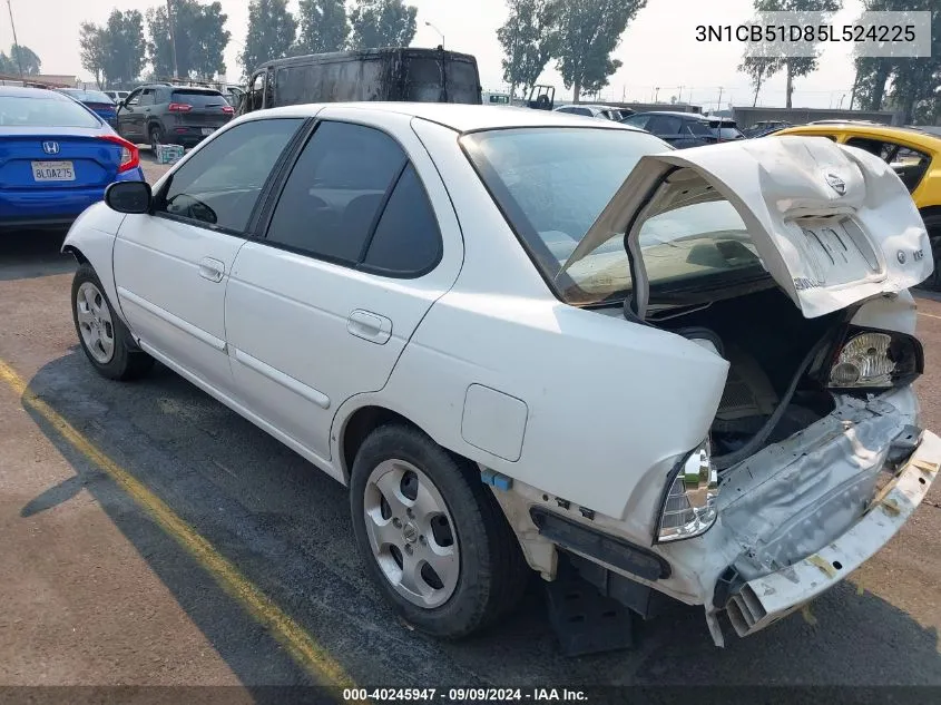 2005 Nissan Sentra 1.8 VIN: 3N1CB51D85L524225 Lot: 40245947