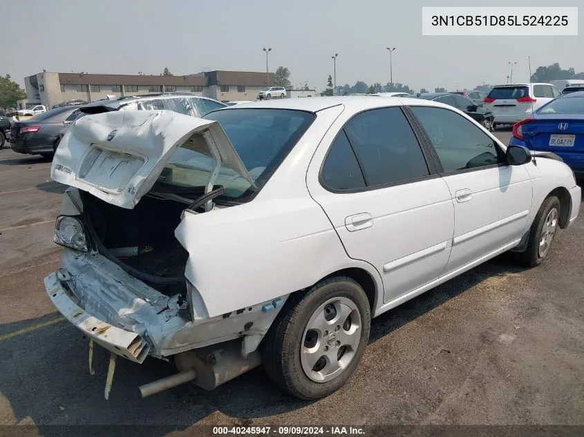 2005 Nissan Sentra 1.8 VIN: 3N1CB51D85L524225 Lot: 40245947