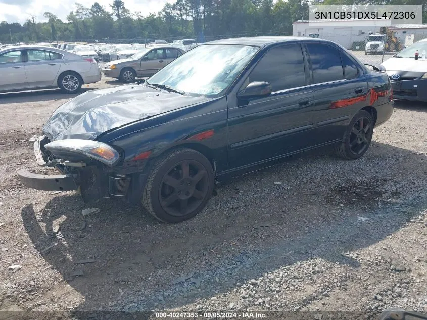 2005 Nissan Sentra 1.8S VIN: 3N1CB51DX5L472306 Lot: 40247353