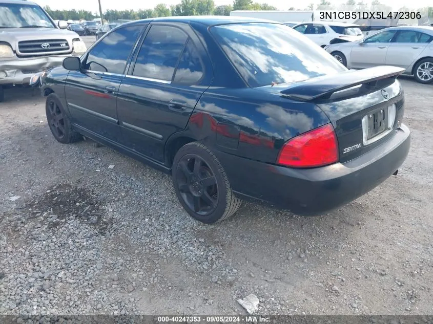 2005 Nissan Sentra 1.8S VIN: 3N1CB51DX5L472306 Lot: 40247353