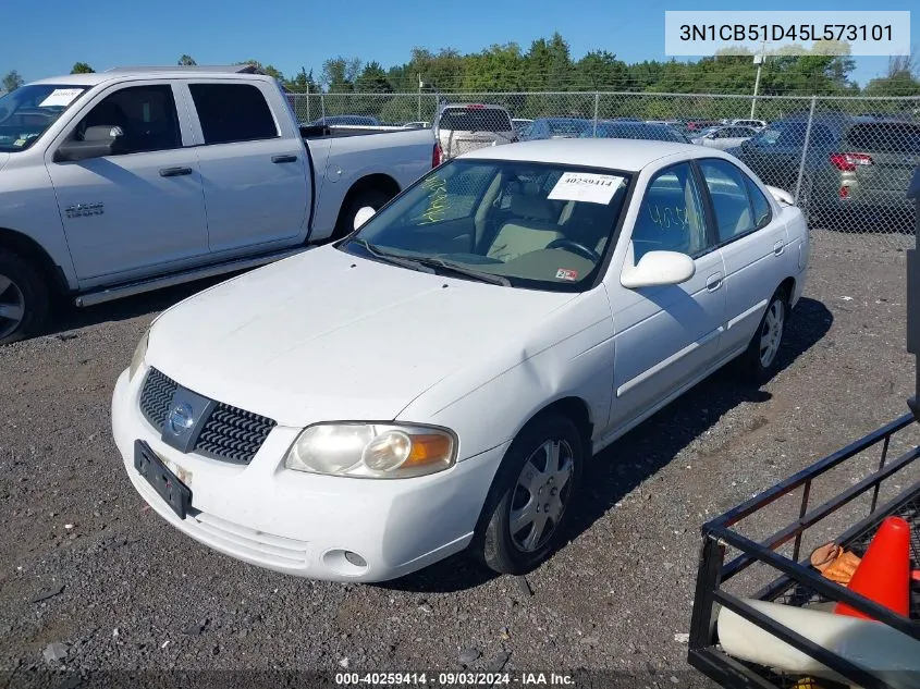 2005 Nissan Sentra 1.8S VIN: 3N1CB51D45L573101 Lot: 40259414