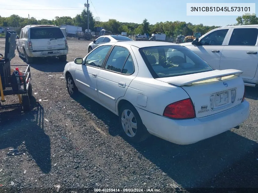 2005 Nissan Sentra 1.8S VIN: 3N1CB51D45L573101 Lot: 40259414