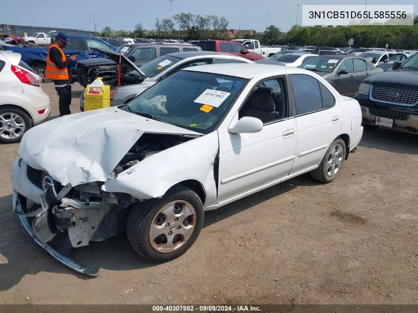 2005 Nissan Sentra 1.8S VIN: 3N1CB51D65L585556 Lot: 40307882