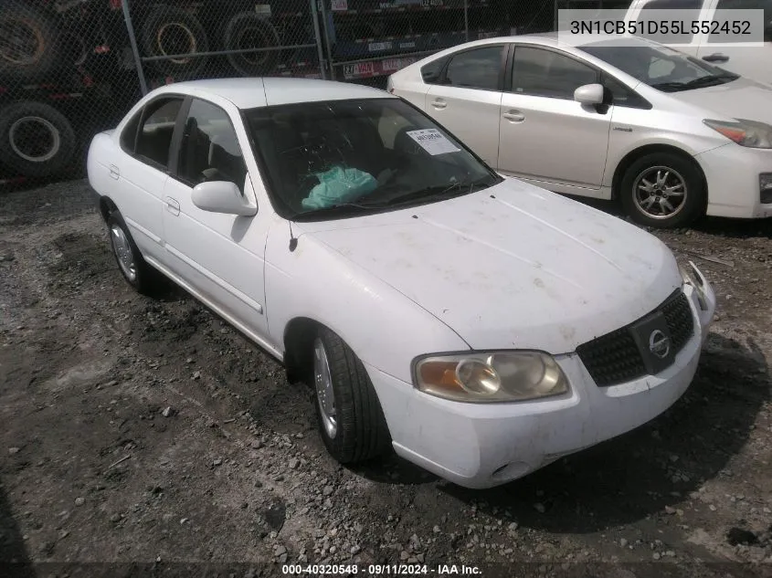 3N1CB51D55L552452 2005 Nissan Sentra 1.8/1.8S