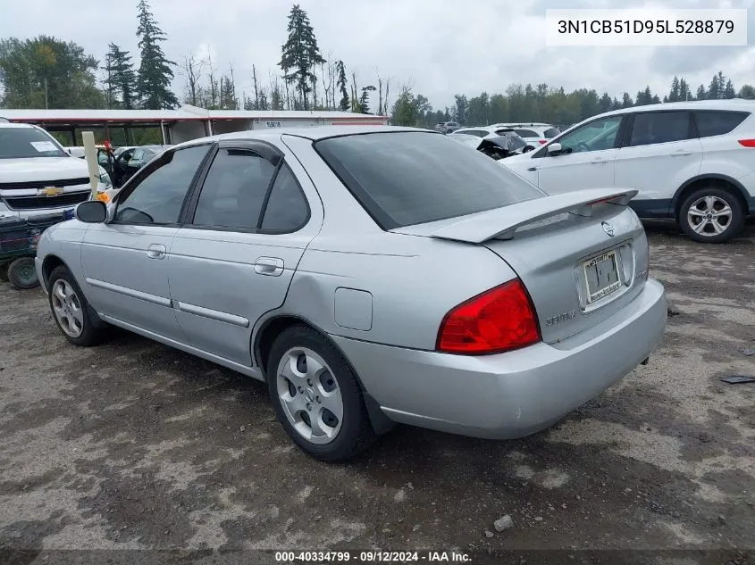 2005 Nissan Sentra 1.8S VIN: 3N1CB51D95L528879 Lot: 40334799