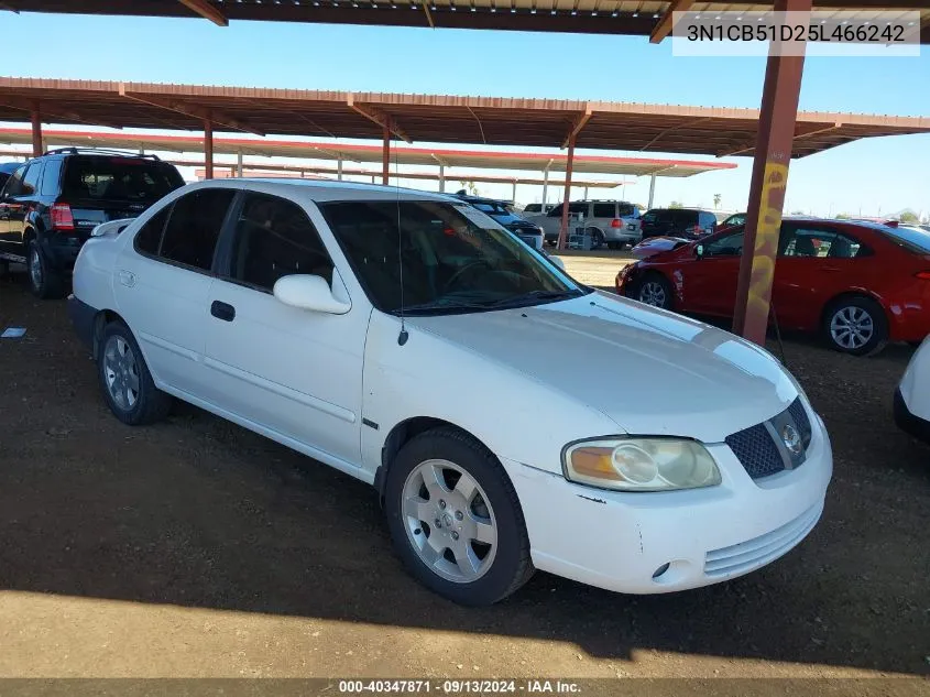 2005 Nissan Sentra 1.8S VIN: 3N1CB51D25L466242 Lot: 40347871