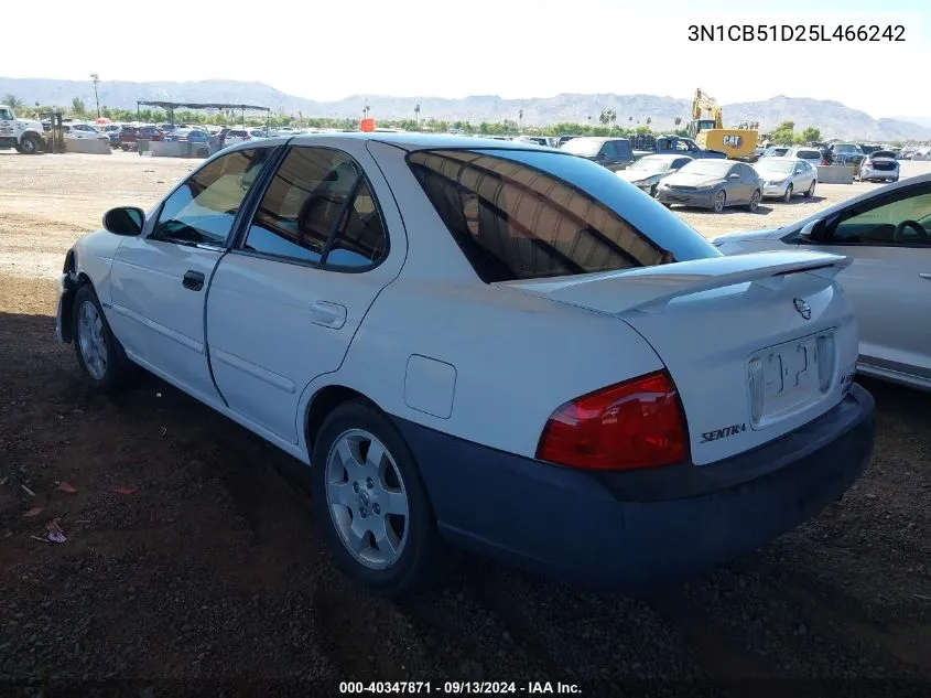 2005 Nissan Sentra 1.8S VIN: 3N1CB51D25L466242 Lot: 40347871