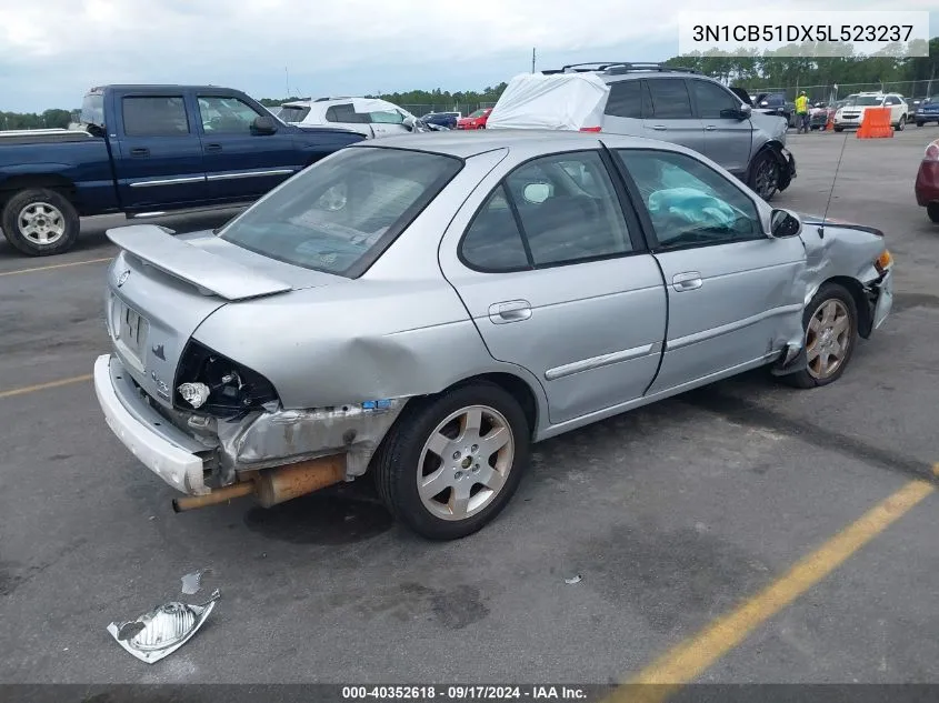 2005 Nissan Sentra 1.8S VIN: 3N1CB51DX5L523237 Lot: 40352618