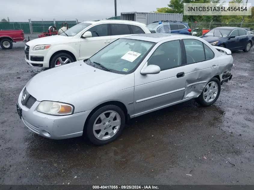 2005 Nissan Sentra 1.8S VIN: 3N1CB51A35L456454 Lot: 40417055