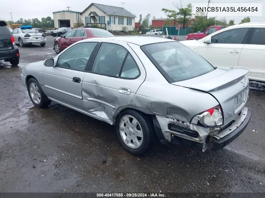 2005 Nissan Sentra 1.8S VIN: 3N1CB51A35L456454 Lot: 40417055