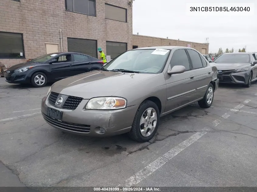 3N1CB51D85L463040 2005 Nissan Sentra 1.8S