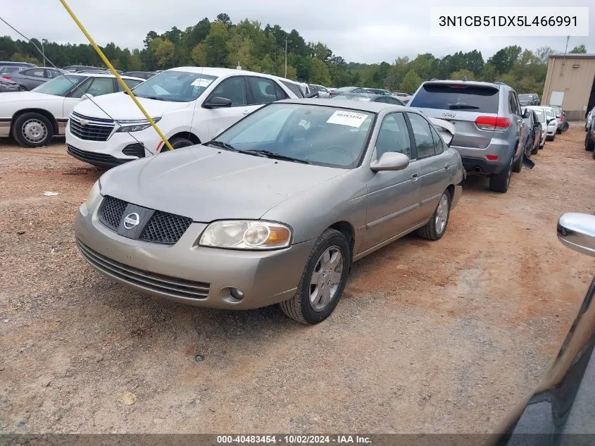 2005 Nissan Sentra 1.8S VIN: 3N1CB51DX5L466991 Lot: 40483454