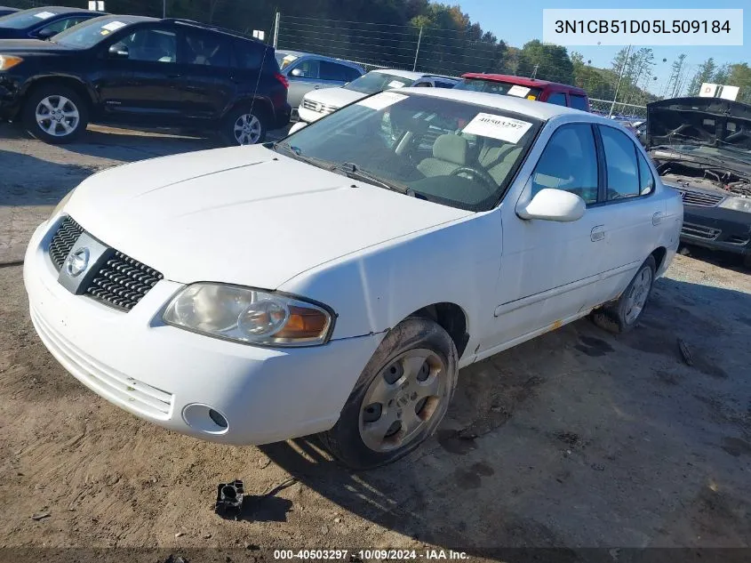 3N1CB51D05L509184 2005 Nissan Sentra 1.8S