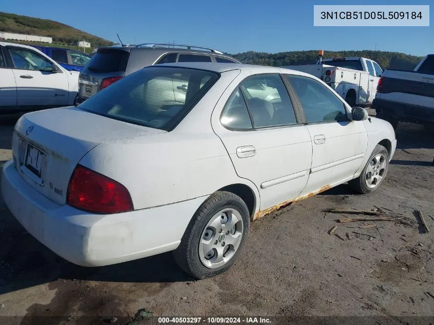 3N1CB51D05L509184 2005 Nissan Sentra 1.8S