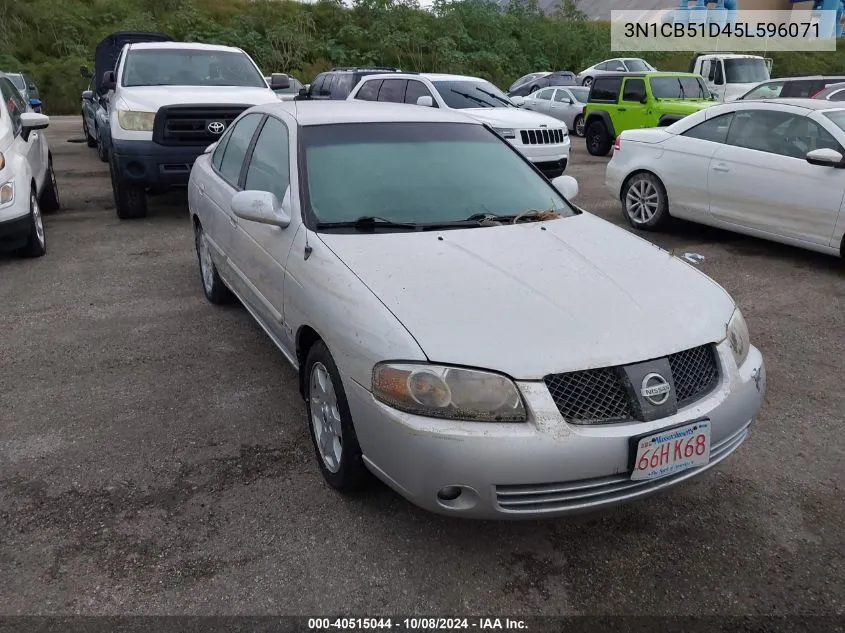 2005 Nissan Sentra 1.8S VIN: 3N1CB51D45L596071 Lot: 40515044