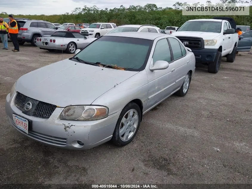 2005 Nissan Sentra 1.8S VIN: 3N1CB51D45L596071 Lot: 40515044