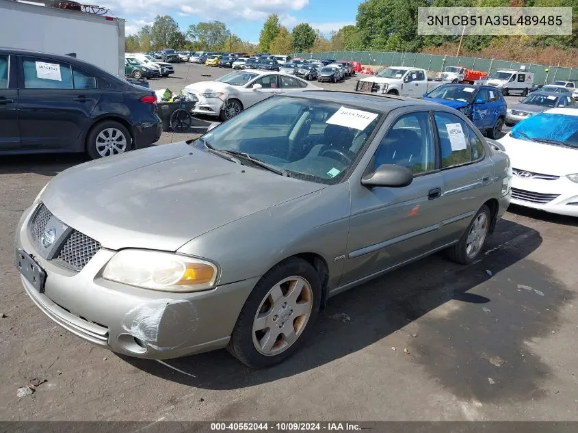 2005 Nissan Sentra 1.8S VIN: 3N1CB51A35L489485 Lot: 40552044