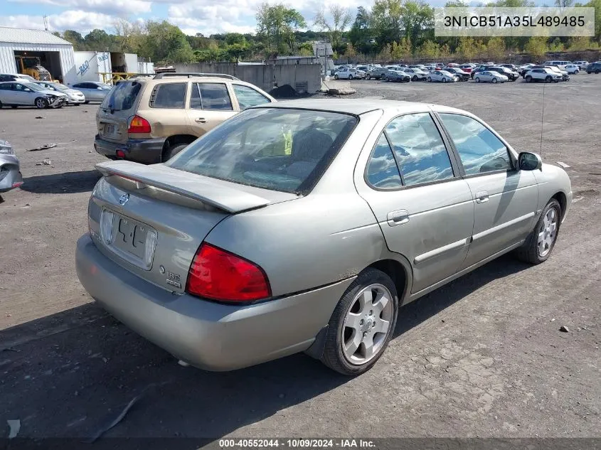 2005 Nissan Sentra 1.8S VIN: 3N1CB51A35L489485 Lot: 40552044