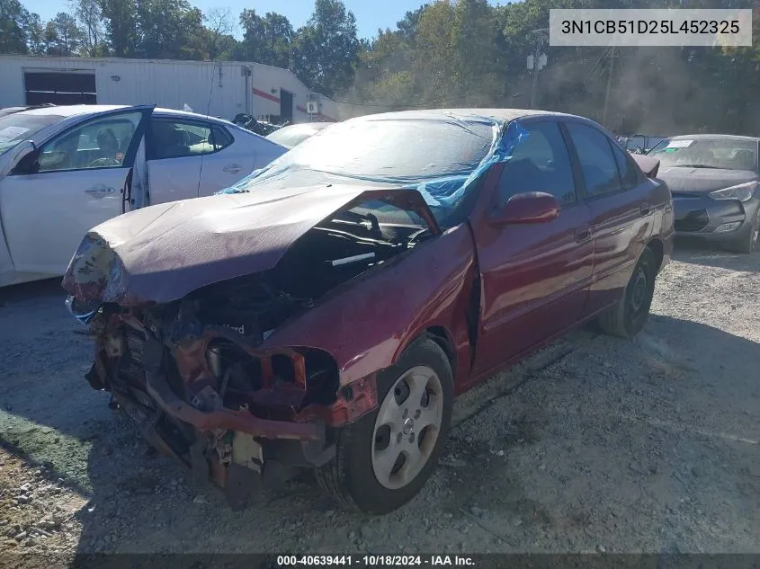 2005 Nissan Sentra 1.8S VIN: 3N1CB51D25L452325 Lot: 40639441