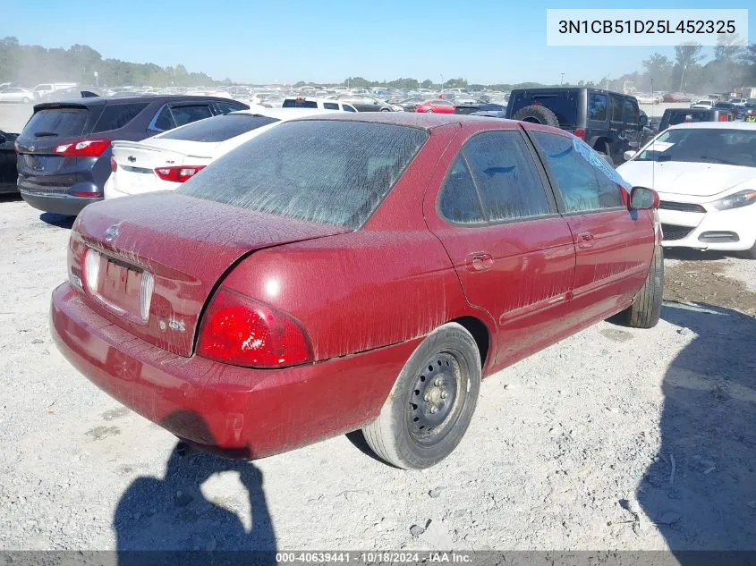 2005 Nissan Sentra 1.8S VIN: 3N1CB51D25L452325 Lot: 40639441