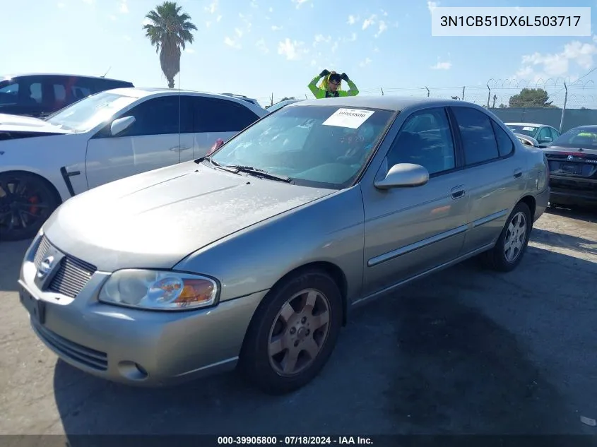 3N1CB51DX6L503717 2006 Nissan Sentra 1.8S